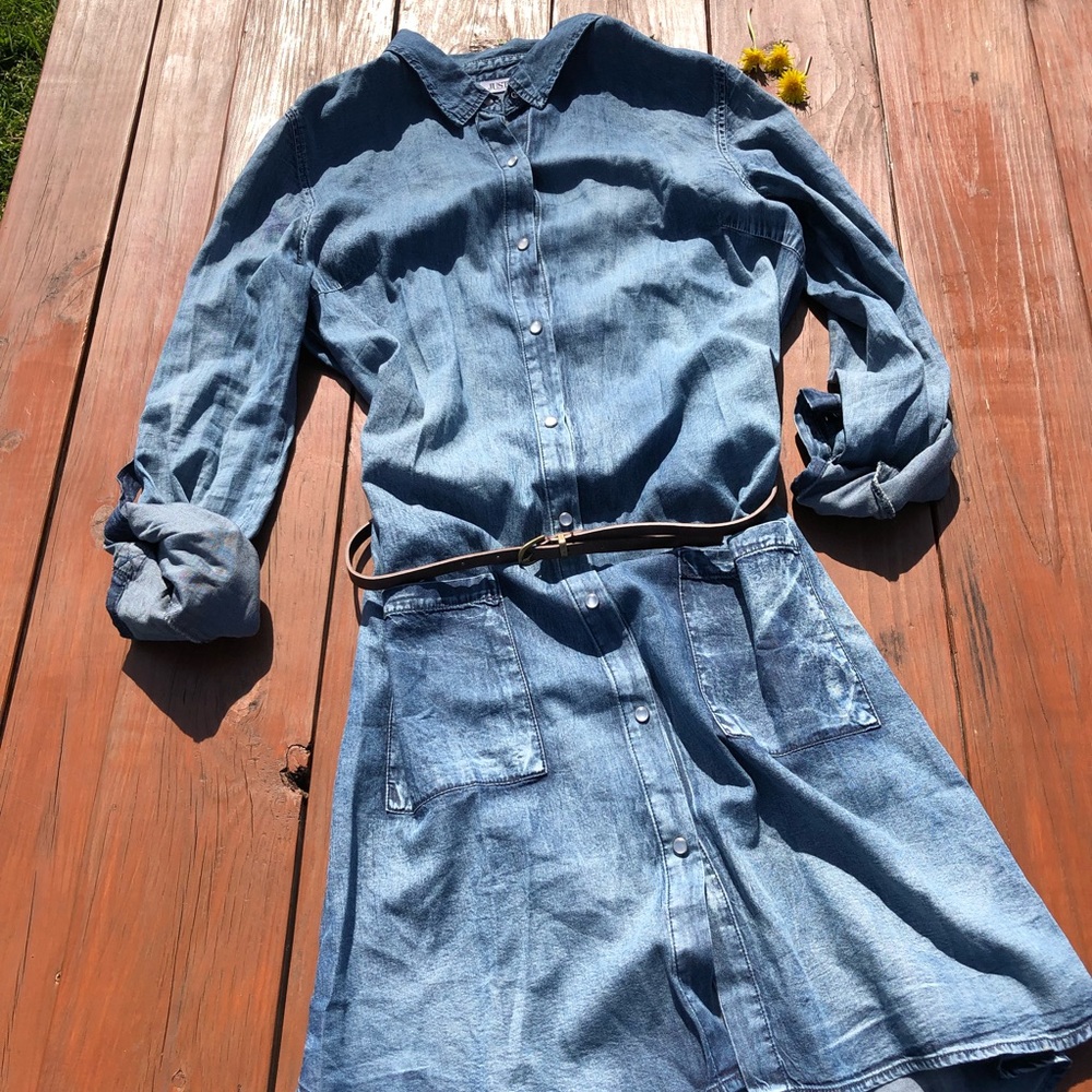 NWT Blue Jean Belted Dress
